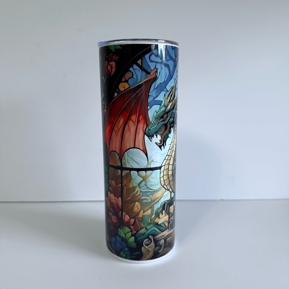 Fantasy Dragon Themed 20oz Skinny Tumbler - Picture 4 of 4
